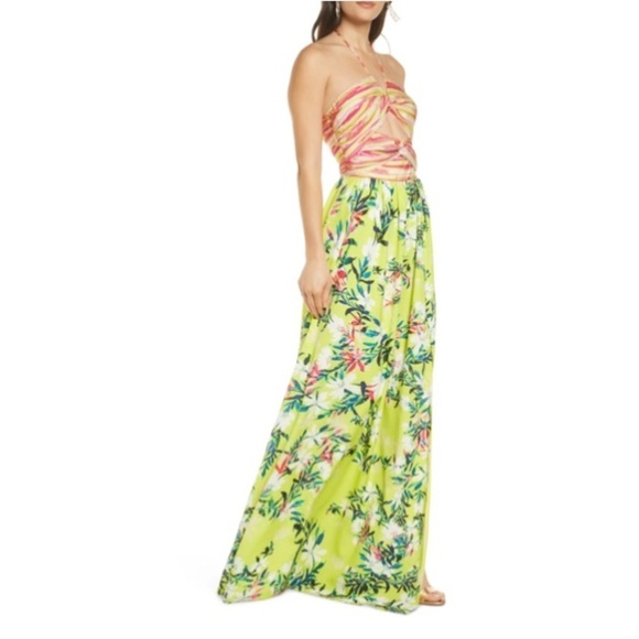 🔥SALE🔥 One33 Social Two Print twist top maxi dress NWT - Picture 2 of 16